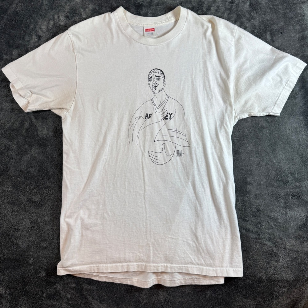 Supreme Prodigy Tee White T-Shirt Mens Large Hennessey Mobb Deep Graphic